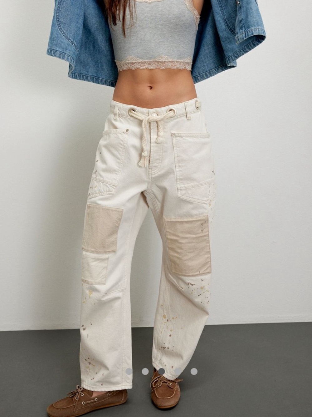 We The Free Moxie Pull-On Barrel Jeans Size 27 NWT